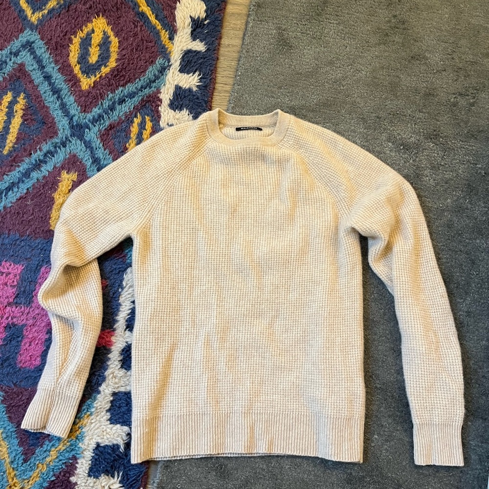 Naadam cashmere sweater. Tan. size small